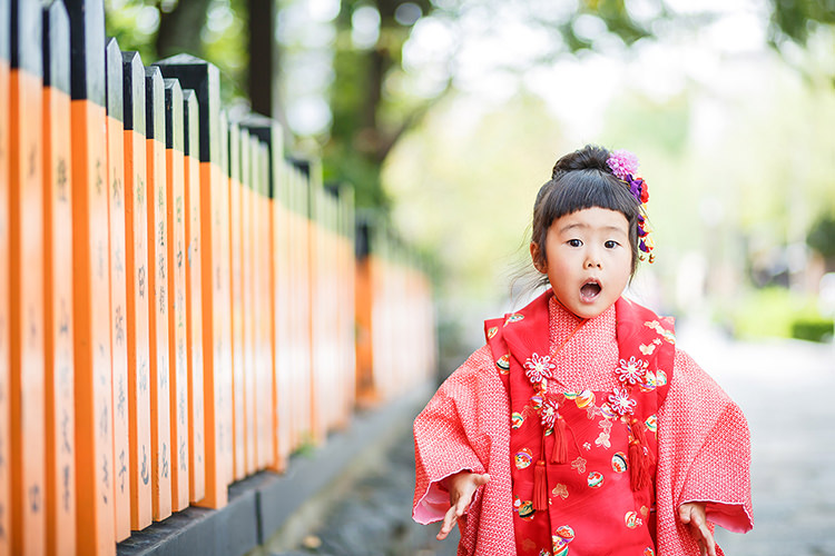 京都で七五三の子供写真写真