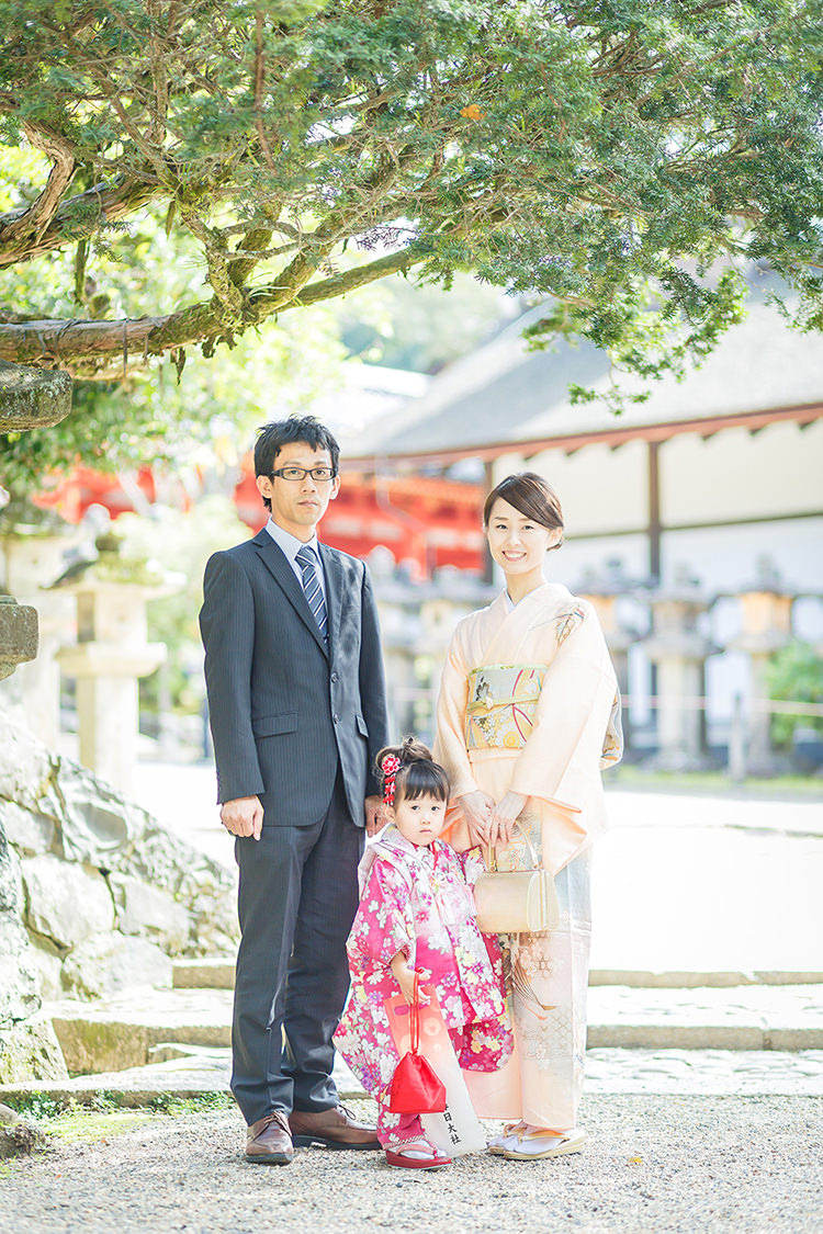 奈良で七五三の家族写真