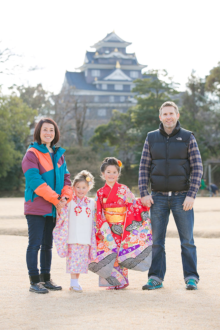 岡山で七五三の家族写真